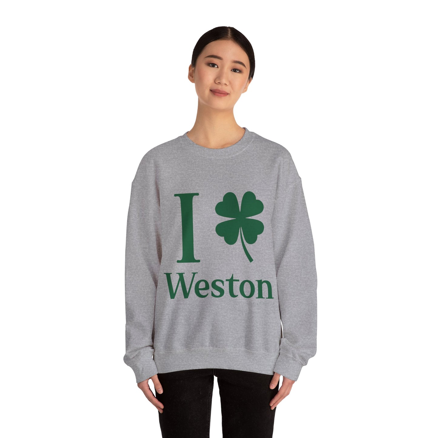 I Clover Weston (Green) Unisex Heavy Blend™ Crewneck Sweatshirt