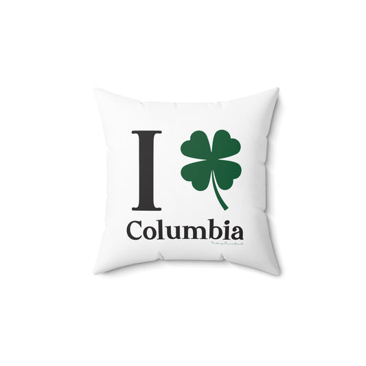 I Clover Columbia Spun Polyester Square Pillow
