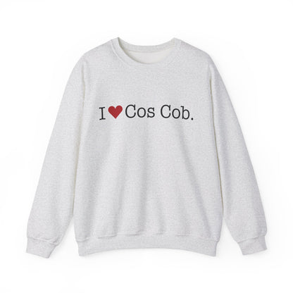 I Heart Cos Cob. Unisex Heavy Blend™ Crewneck Sweatshirt
