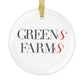 41 Tilt Greens Farms Glass Ornaments