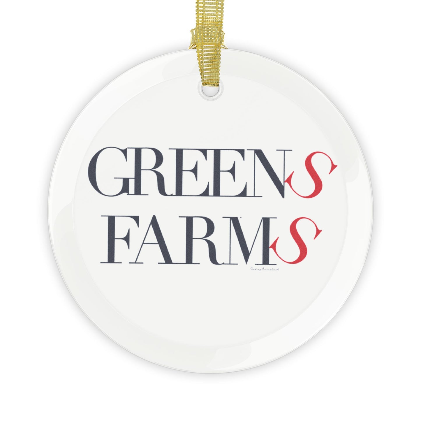 41 Tilt Greens Farms Glass Ornaments