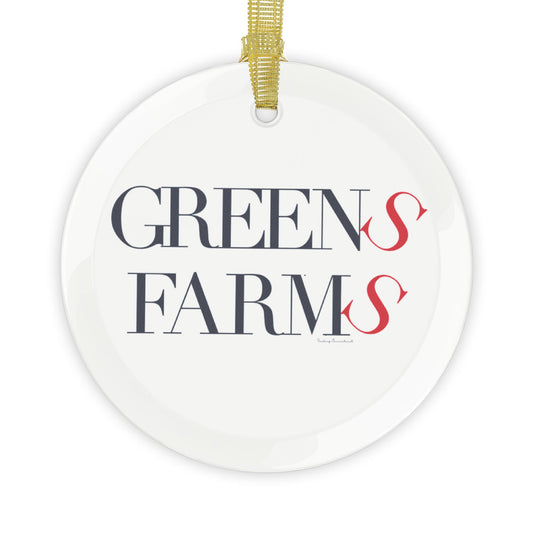 41 Tilt Greens Farms Glass Ornaments