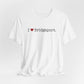 I Heart Bridgeport. Unisex Jersey Short Sleeve T-Shirt
