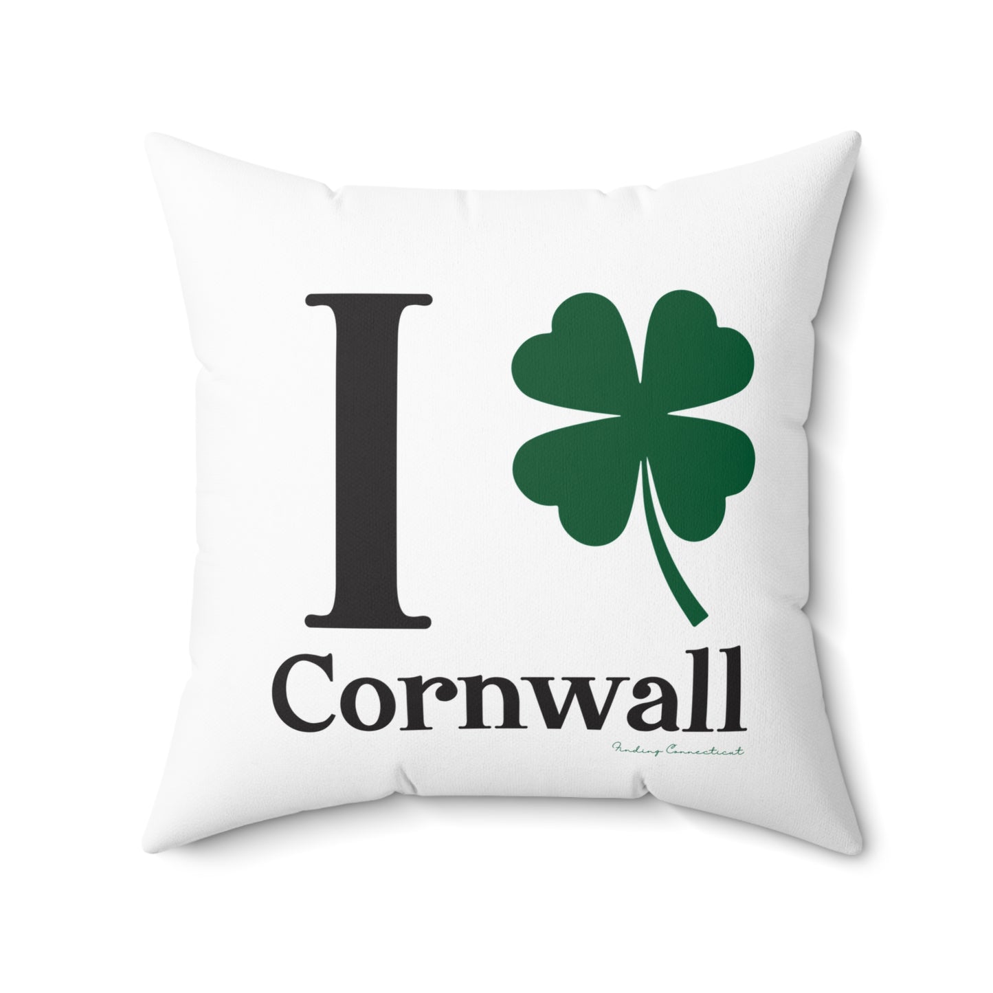 I Clover Cornwall Spun Polyester Square Pillow