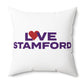 Love Stamford Spun Polyester Square Pillow