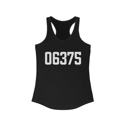 06375 - New London Connecticut Zip Code - Women's Ideal Racerback Tank