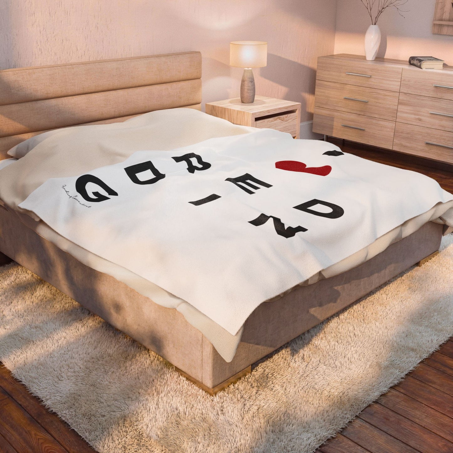 Redding Vision Velveteen Plush Blanket