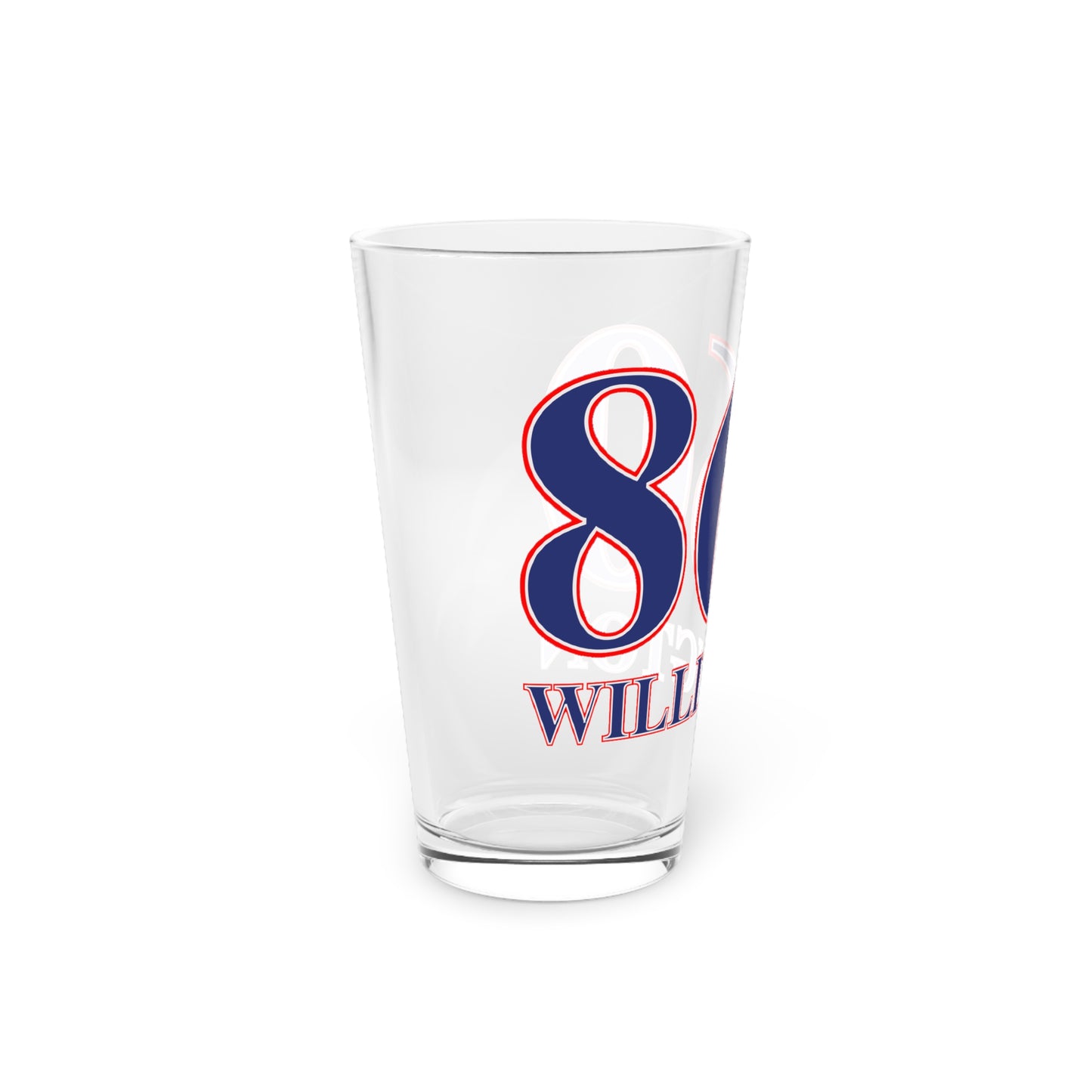 860 Willington, Red, White & Blue Pint Glass, 16oz