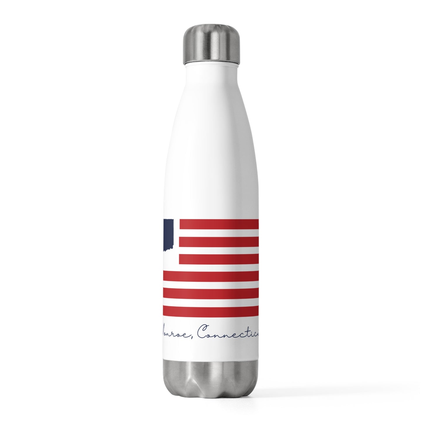 Monroe Connecticut Flag 20oz Insulated Bottle
