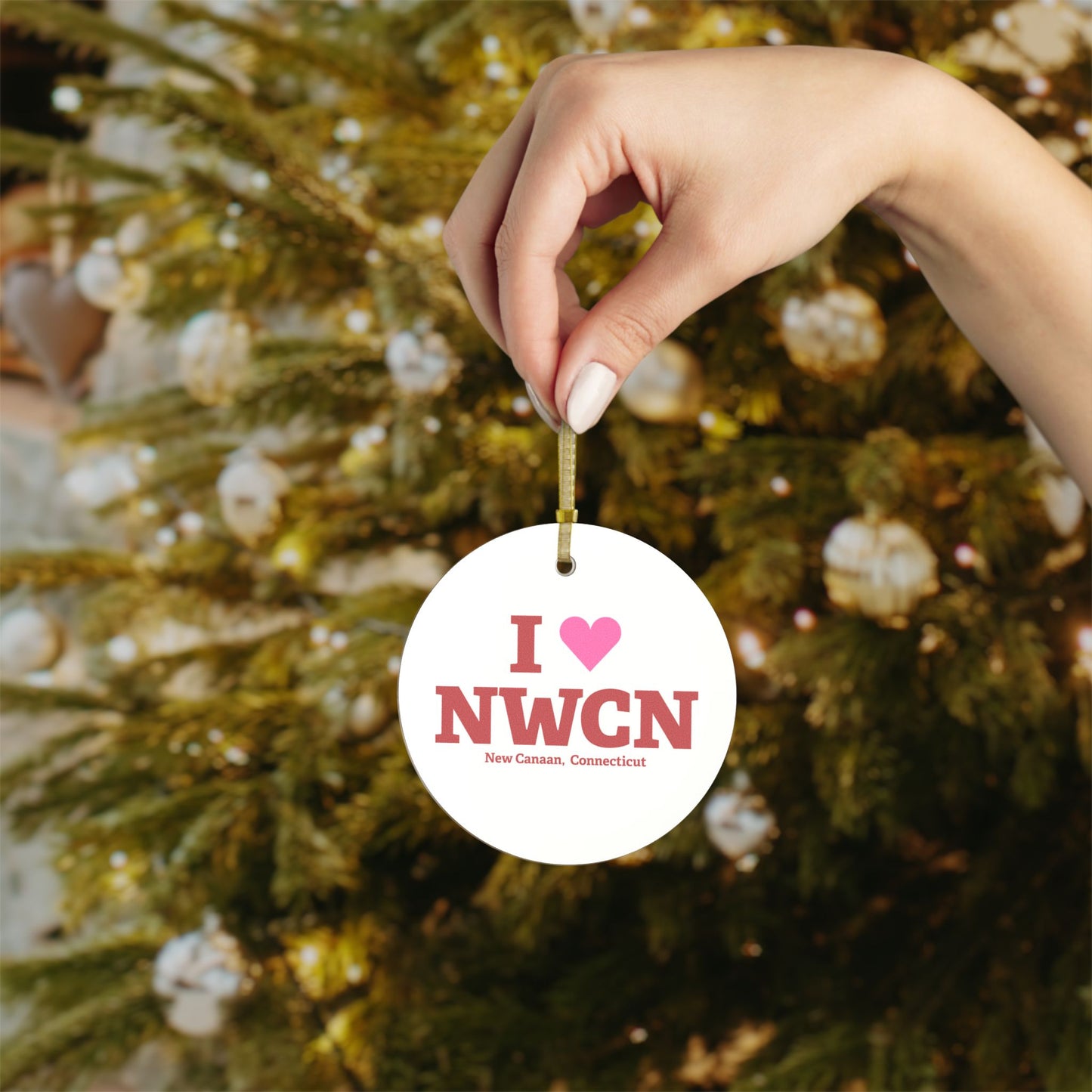 I Heart NWCN Glass Ornaments