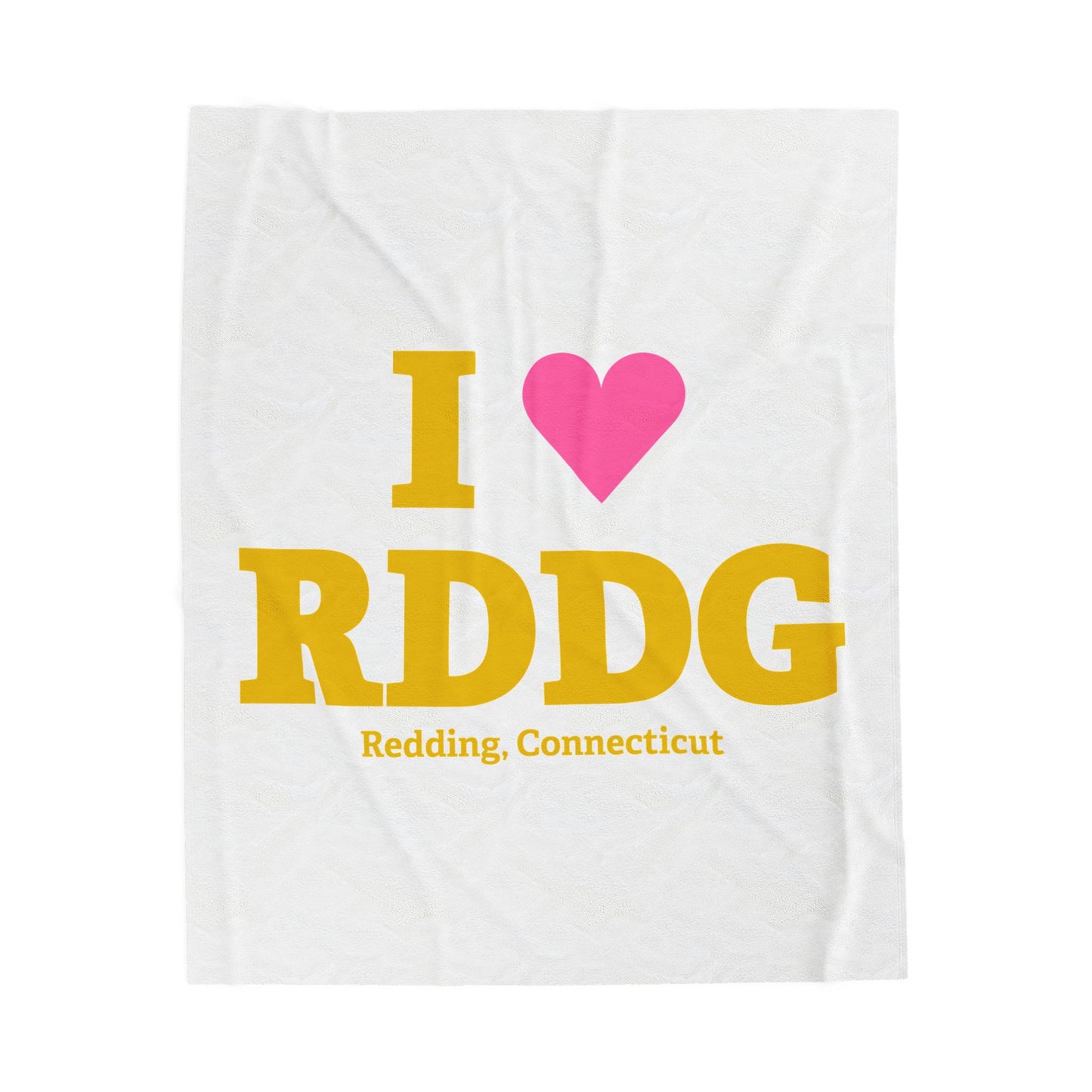 I Heart RDDG Velveteen Plush Blanket