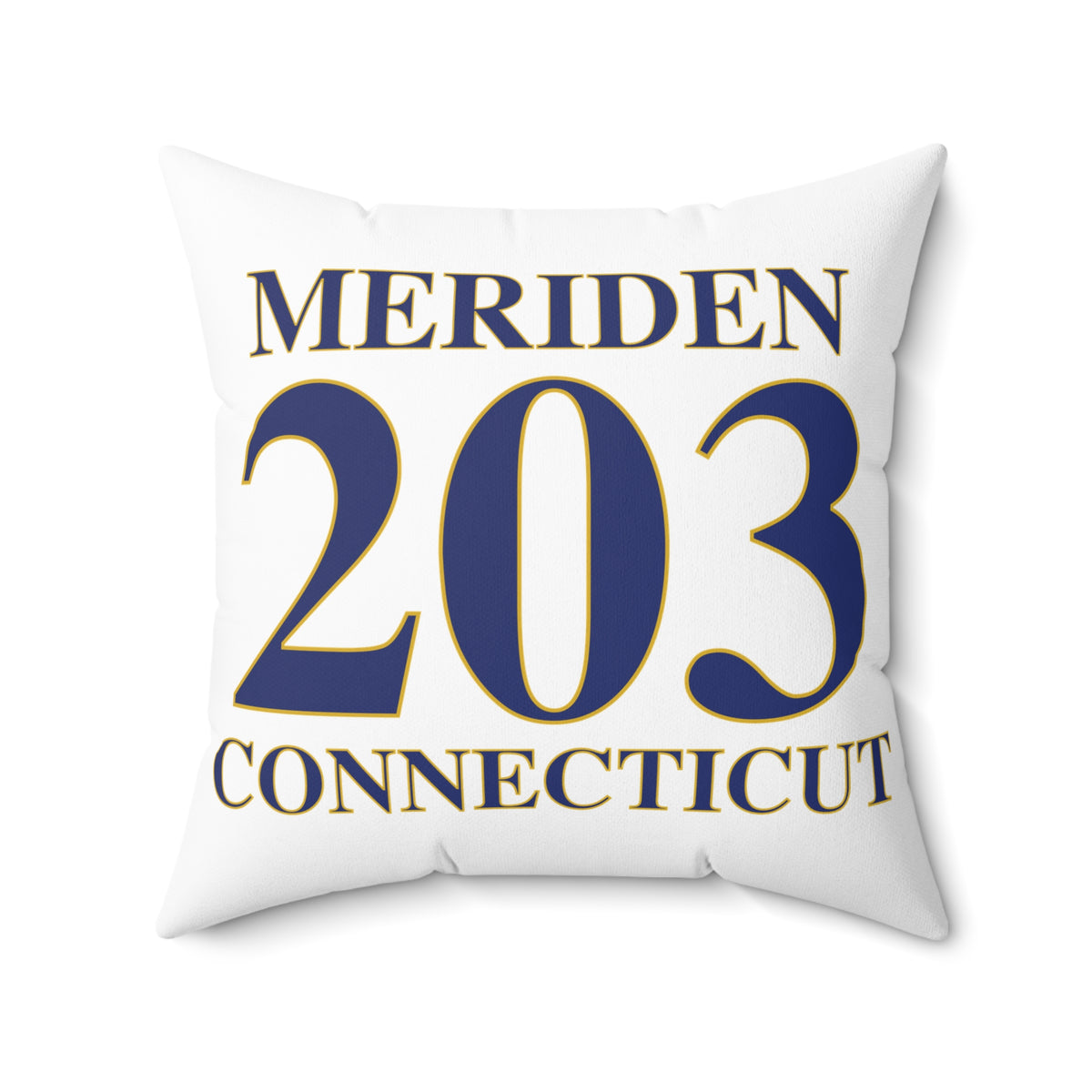 Meriden 203 Connecticut Polyester Square Pillow
