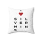 Silvermine Vision Spun Polyester Square Pillow