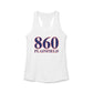 860 Plainfield Red, White & Blue Women's Ideal Racerback Tank Top