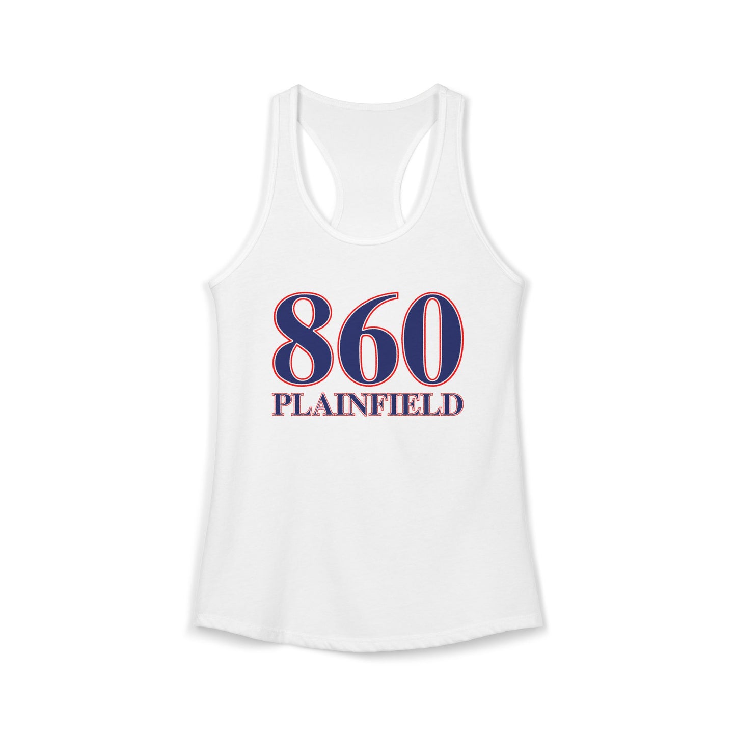 860 Plainfield Red, White & Blue Women's Ideal Racerback Tank Top