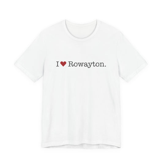 I Heart Rowayton. Unisex Jersey Short Sleeve T-Shirt