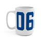 06247 Hampton Connecticut Zip Code Mug 15oz