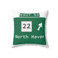 Vintage WCP Exit 63 Sign Spun Polyester Square Pillow