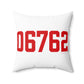 06762 Middlebury Connecticut Zip Code Polyester Square Pillow