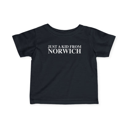 Just a kid from Norwich Infant Fine Jersey T-Shirt