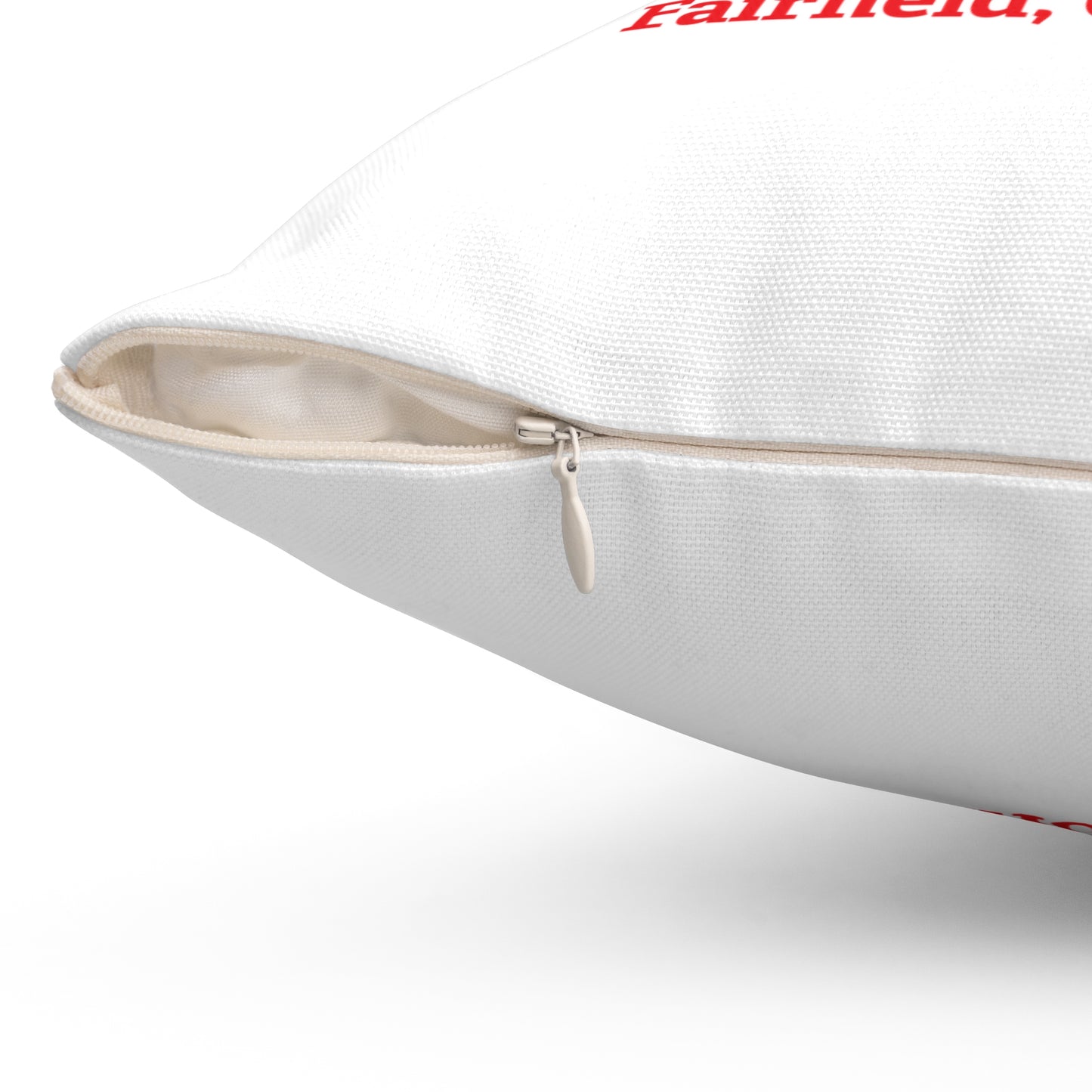 I Heart FFLD Spun Polyester Square Pillow