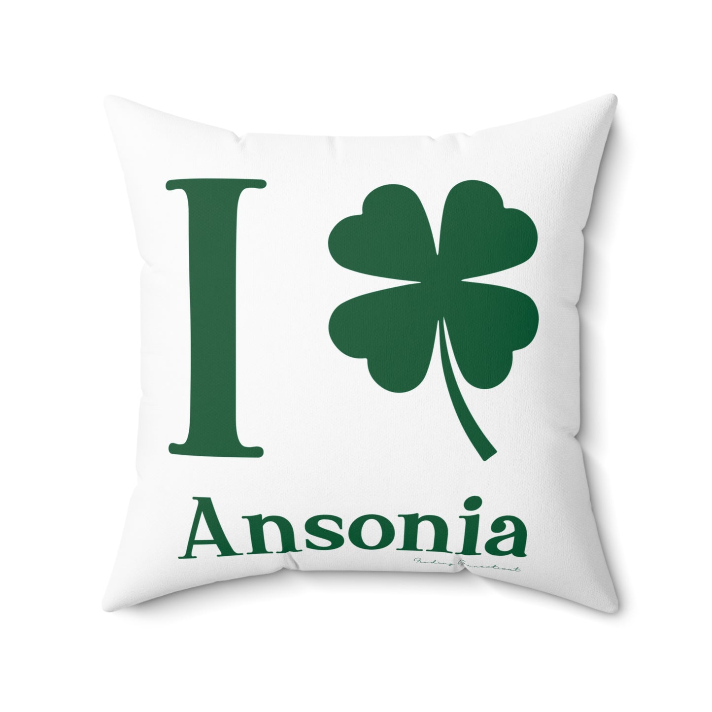 I Clover Ansonia Spun Polyester Square Pillow