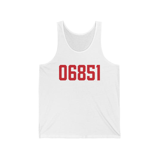 06851 Norwalk Connecticut Zip Code Unisex Jersey Tank Top