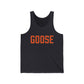 Goose Zip Code - Orange & Green Unisex Jersey Tank Top