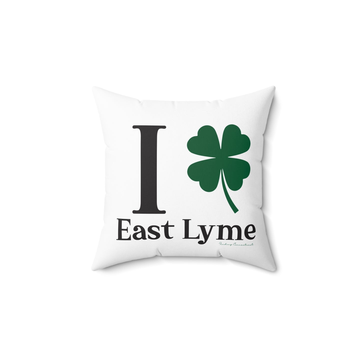 I Clover East Lyme Spun Polyester Square Pillow