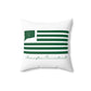 Newington Connecticut St. Patrick’s Day Flag Spun Polyester Square Pillow