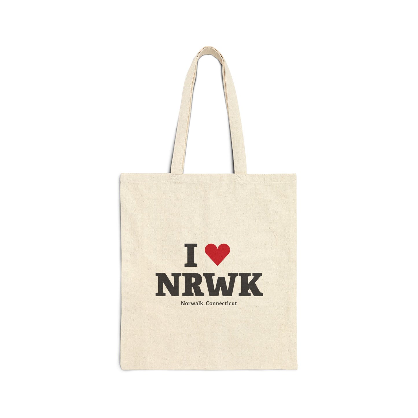 I Heart NRWK Cotton Canvas Tote Bag