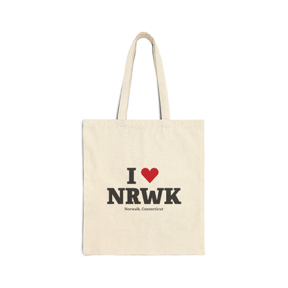 I Heart NRWK Cotton Canvas Tote Bag