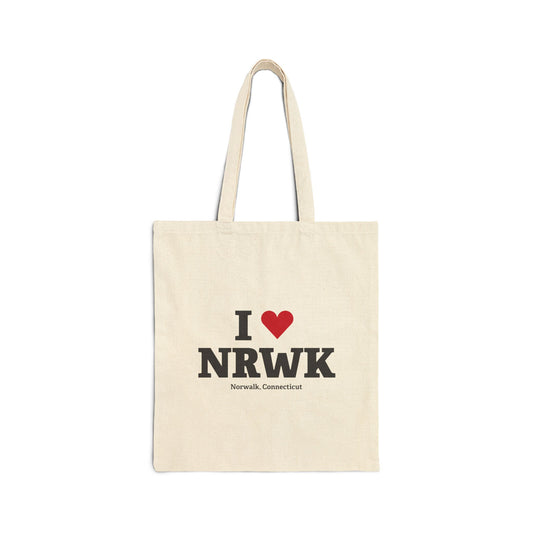 I Heart NRWK Cotton Canvas Tote Bag