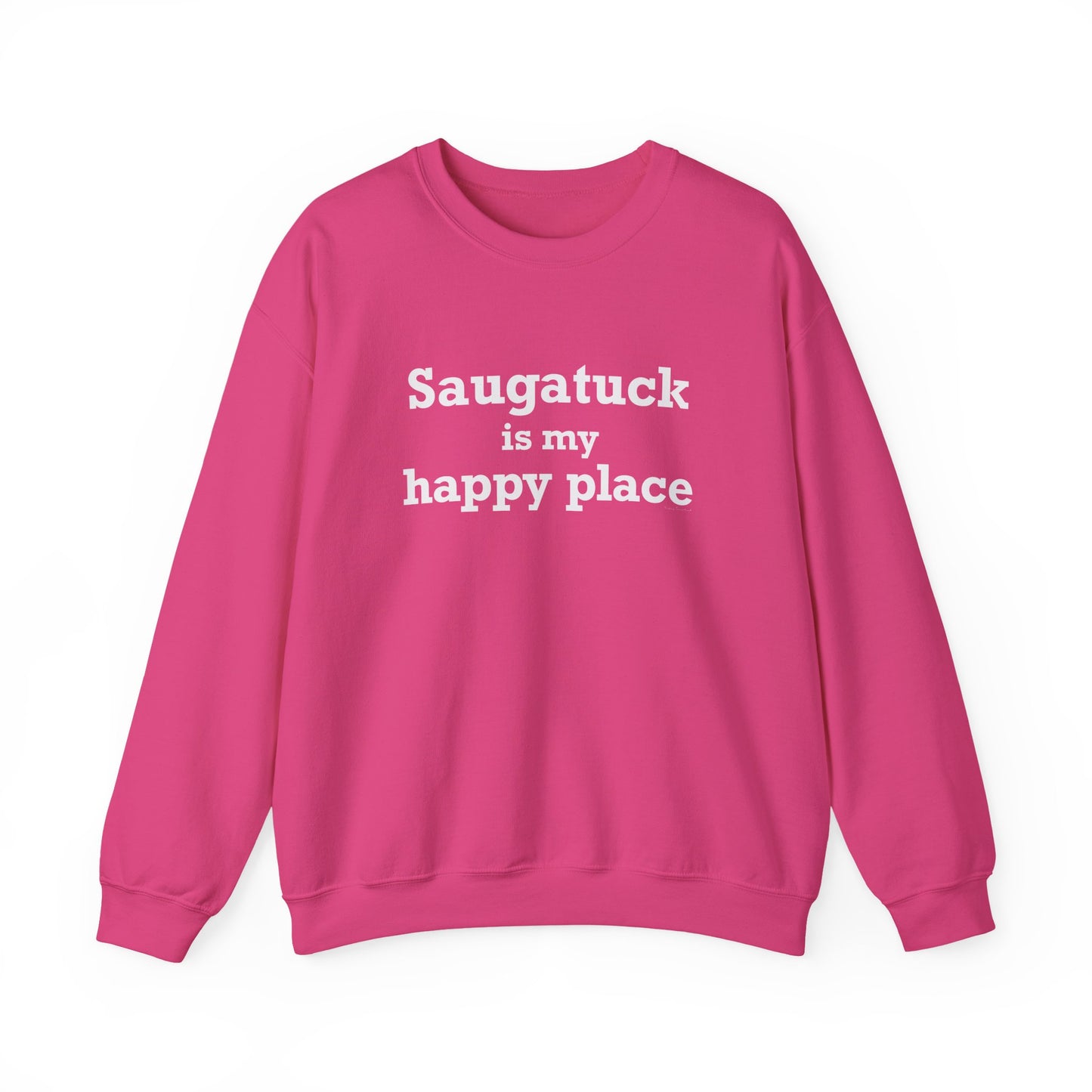 Saugatuck Is My Happy Place Unisex Heavy Blend™ Crewneck Sweatshirt