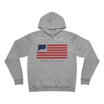 Thompson Connecticut Flag Unisex Sponge Fleece Pullover Hoodie
