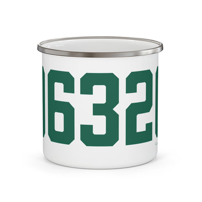06320 New London Connecticut Zip Code Enamel Camping Mug