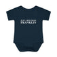 Just a kid from Franklin Infant Baby Rib Bodysuit