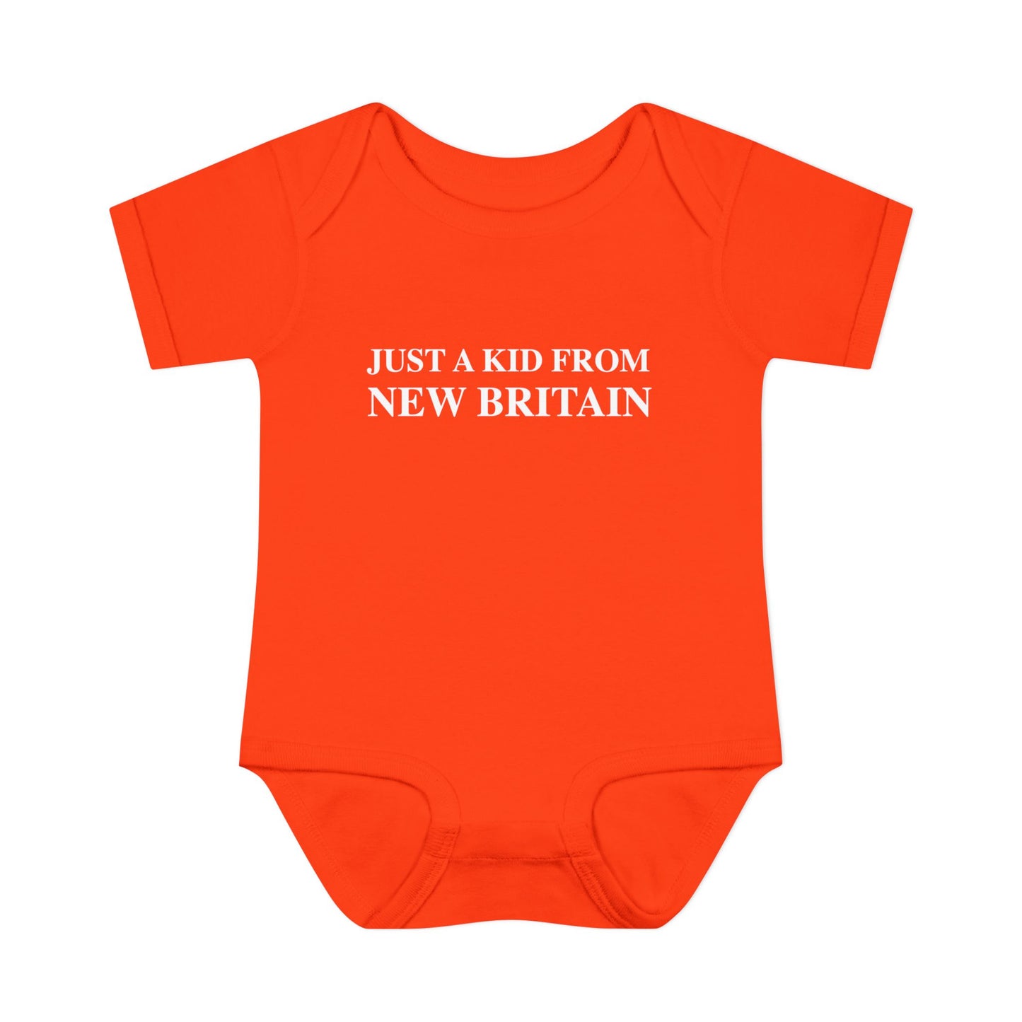 Just a kid from New Britain Infant Baby Rib Bodysuit