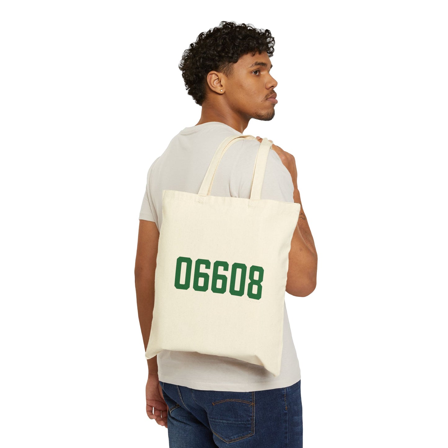 06608 Bridgeport Connecticut Zip Code Cotton Canvas Tote Bag