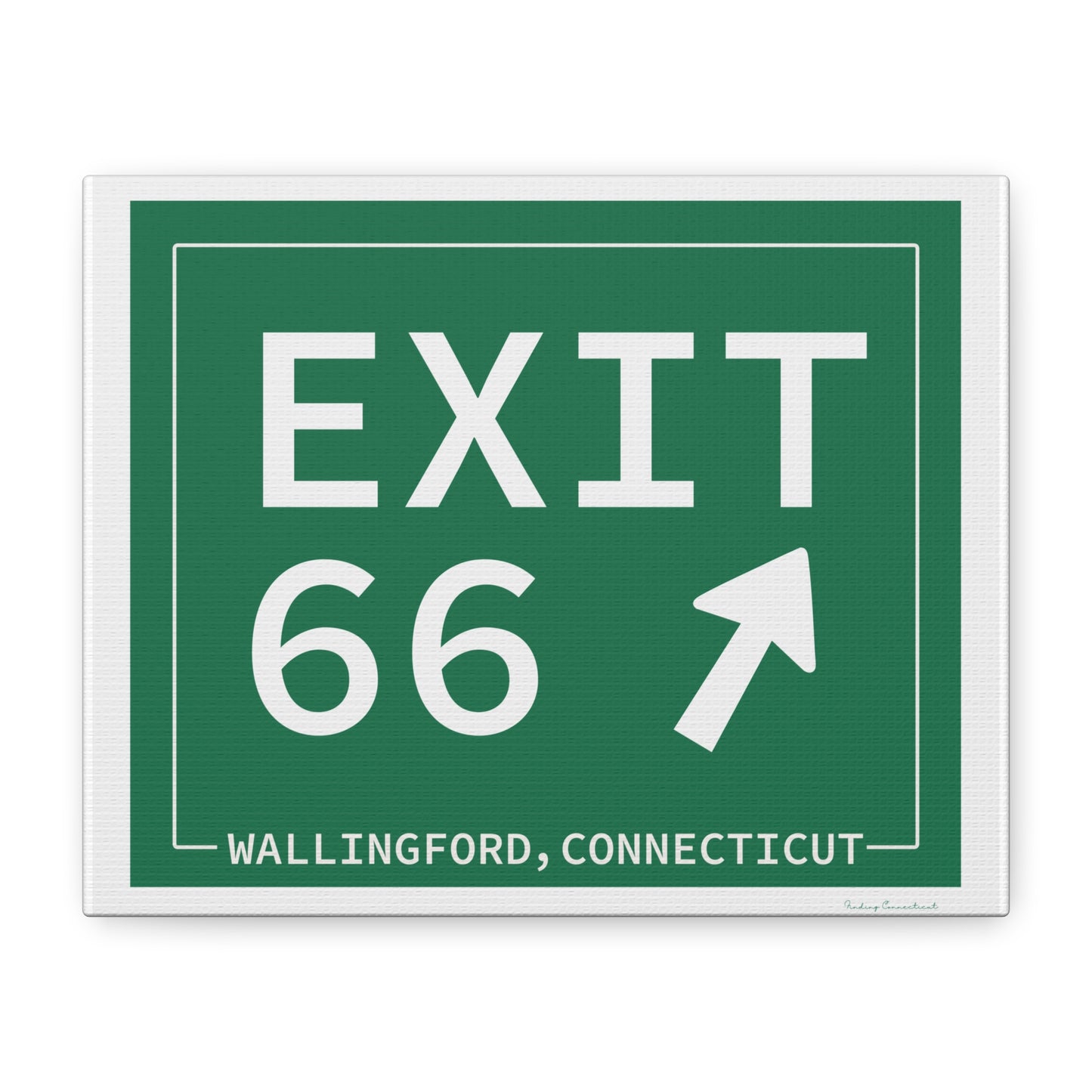 Vintage Exit 66 WCP Sign Matte Canvas, Stretched, 1.25"