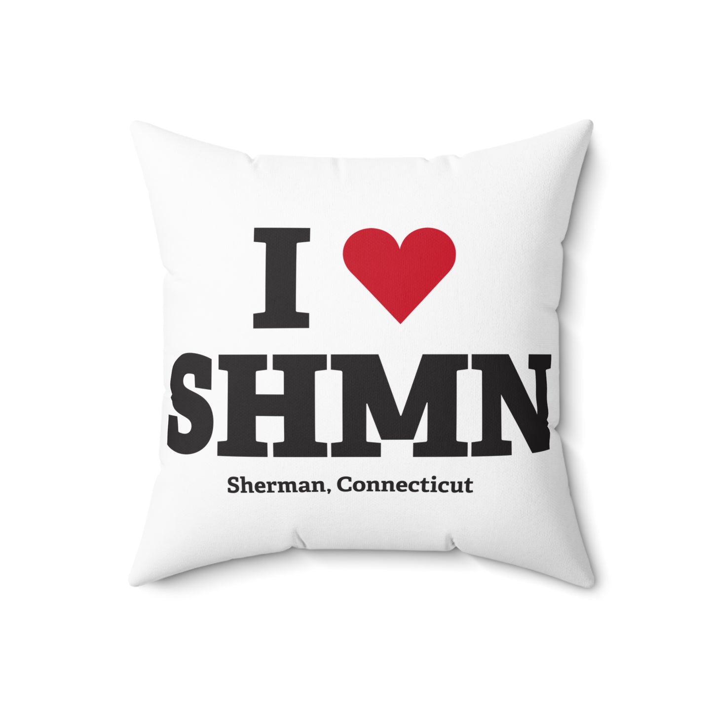 I Heart SHMN Spun Polyester Square Pillow