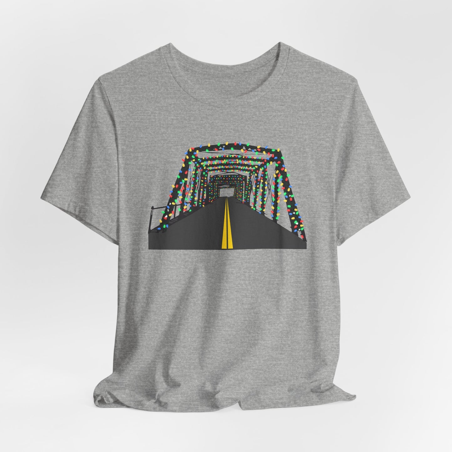 Saugatuck Bridge Lights Unisex Jersey Short Sleeve T-Shirt