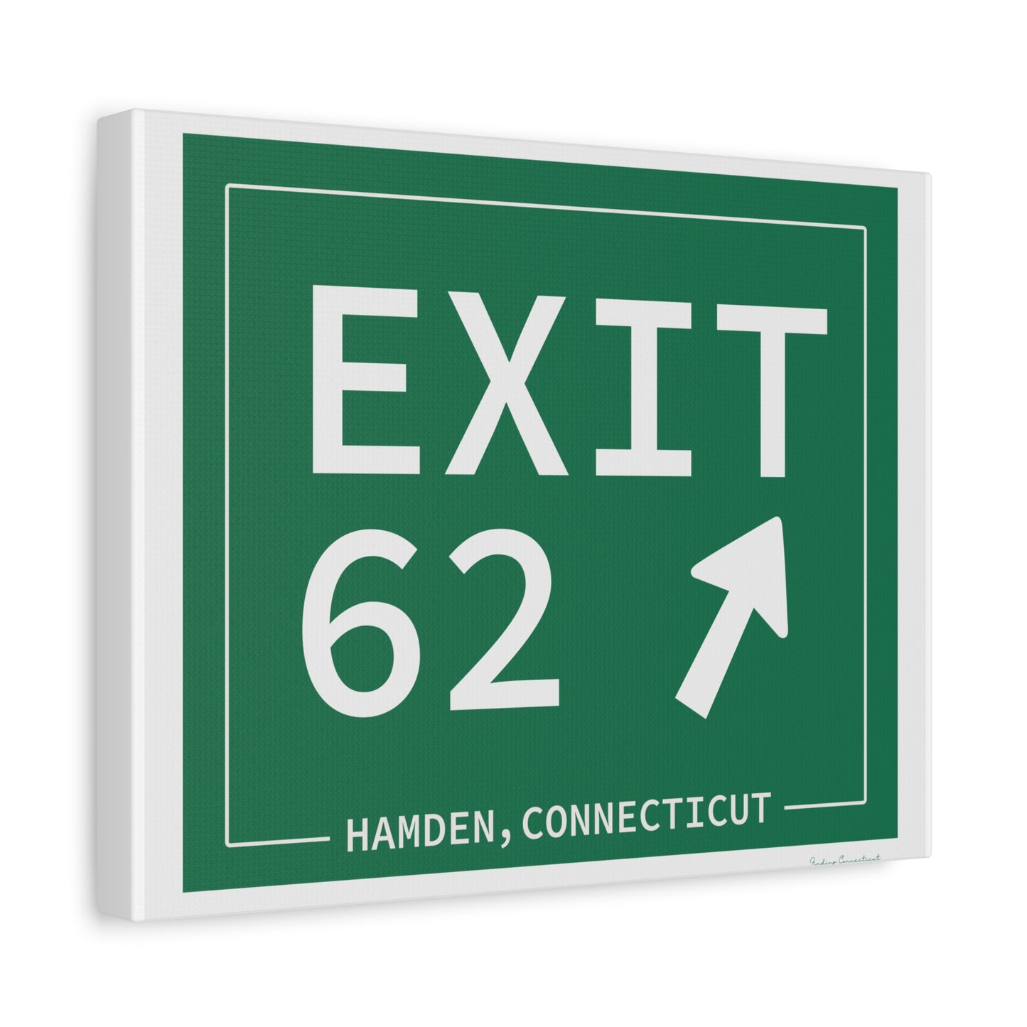 Vintage Exit 62 WCP Sign Matte Canvas, Stretched, 1.25"