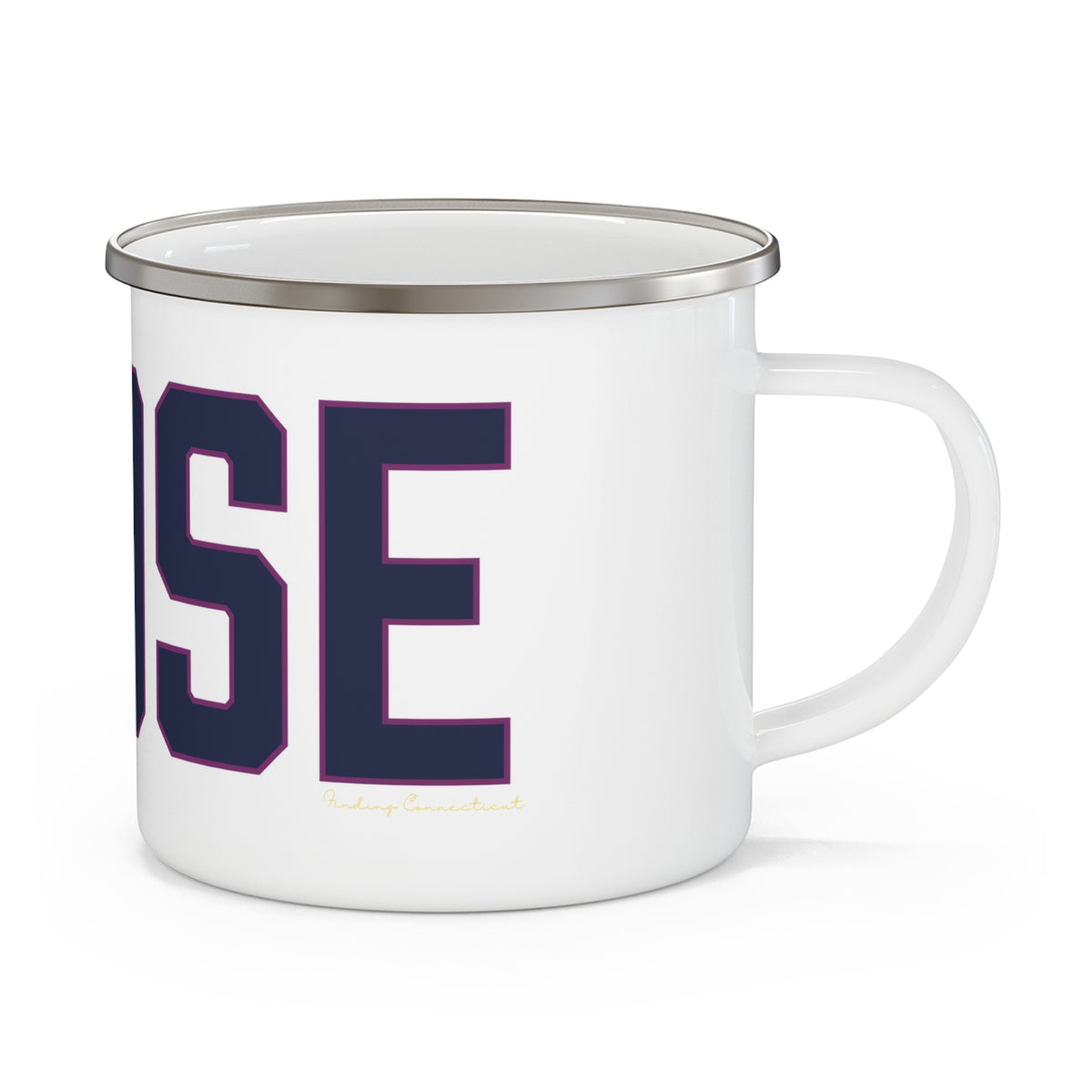 Goose Zip Code Blue & Purple Enamel Camping Mug