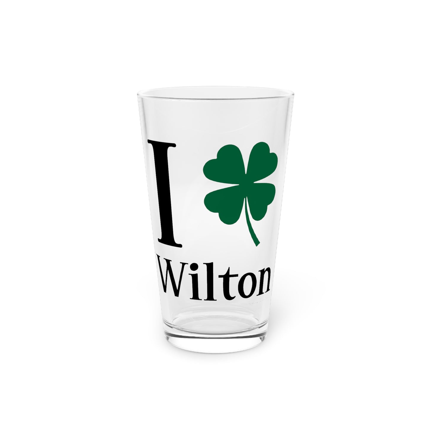 I Clover Wilton Pint Glass, 16oz