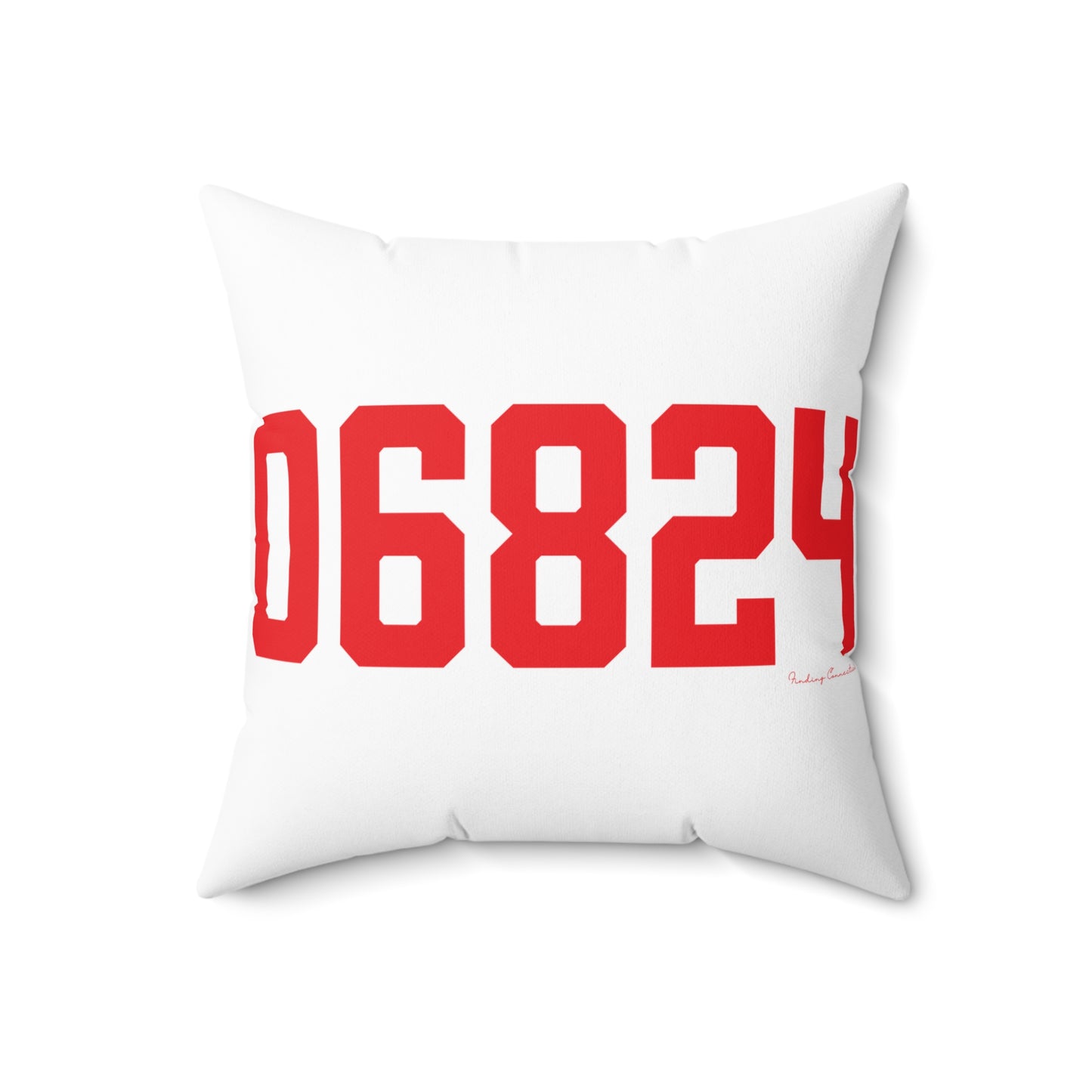 06824 Fairfield Connecticut Zip Code Spun Polyester Square Pillow