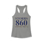 Storrs 860 Connecticut Women's Ideal Racerback Tank Top