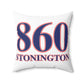 860 Stonington Red, White & Blue Spun Polyester Square Pillow