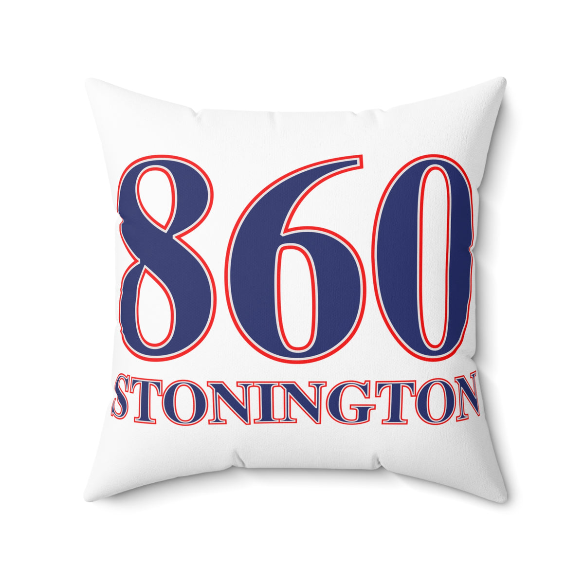 860 Stonington Red, White & Blue Spun Polyester Square Pillow