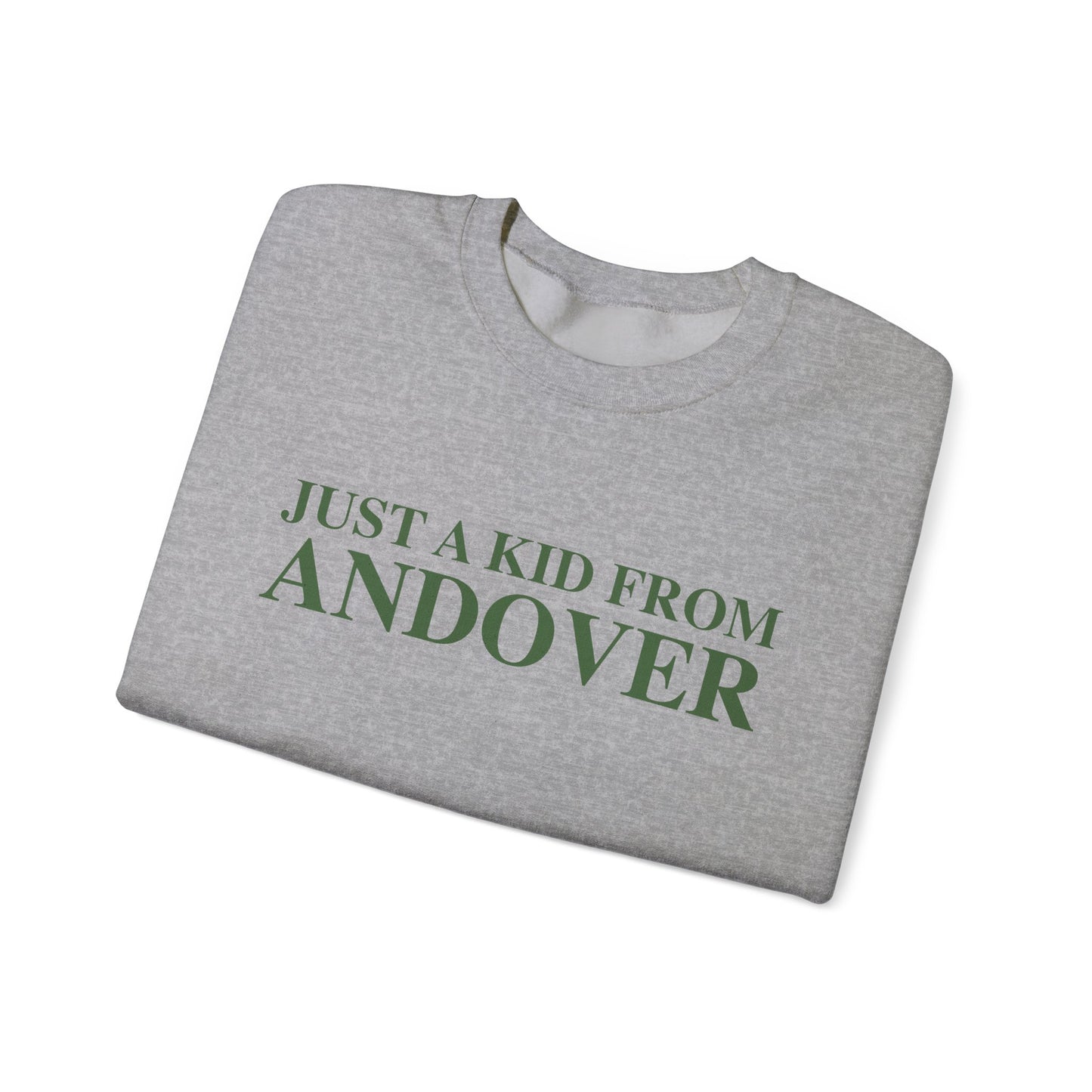 Just a kid from Andover Unisex Heavy Blend™ Crewneck Sweatshirt